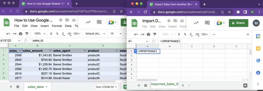 How to Use IMPORTRANGE to Pull Data from Other Sheets